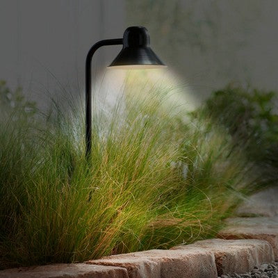 John Timberland Jayce 18 1/2" High Black LED Landscape Path Lights Set Of 2