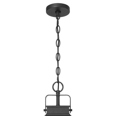 John Timberland Jubliee 19 1/4" High Modern Outdoor Pendant Light Fixture Ceiling Porch House Exterior 2-Light Hanging Black Metal Clear Glass Shade