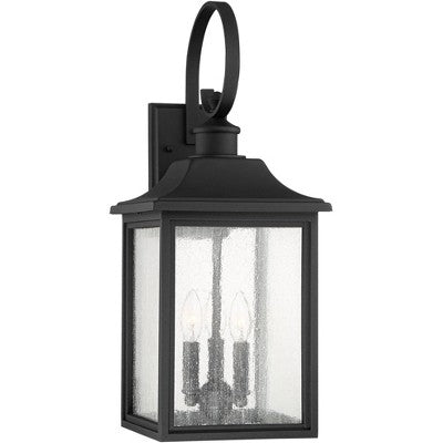 John Timberland Moray Bay Mission Outdoor Wall Light Fixture Black Lantern 24" Clear Seedy Glass For Post Exterior Barn Deck House Porch Yard Patio