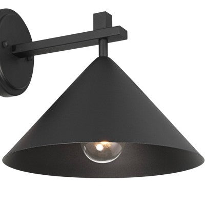 John Timberland Apex 9 3/4" High Modern Outdoor Wall Light Fixture Mount Porch House Exterior Dark Sky Weatherproof Textured Black Finish Metal