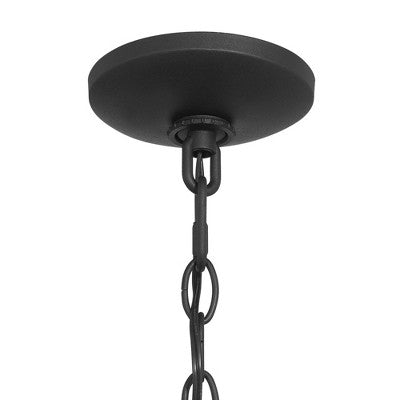 John Timberland Westmont 15 3/4" High Modern Outdoor Pendant Light Fixture Ceiling Porch House Hanging Sand Black Aluminum Seeded Glass Shade