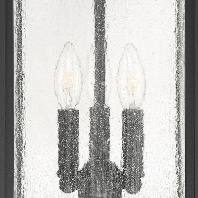John Timberland Moray Bay Mission Outdoor Wall Light Fixture Black Lantern 24" Clear Seedy Glass For Post Exterior Barn Deck House Porch Yard Patio