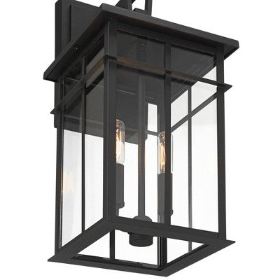 John Timberland Bernal 17 1/2" High Sand Black 2-Light Outdoor Wall Light