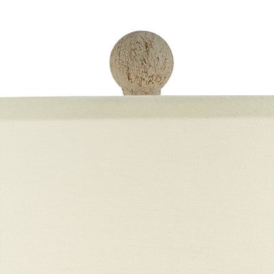 John Timberland Austin 28" Tall Jug Southwest Farmhouse Rustic Table Lamps Set Of 2 Sand Toned Ridged Finish Cream Shade Living Room Bedroom Bedside