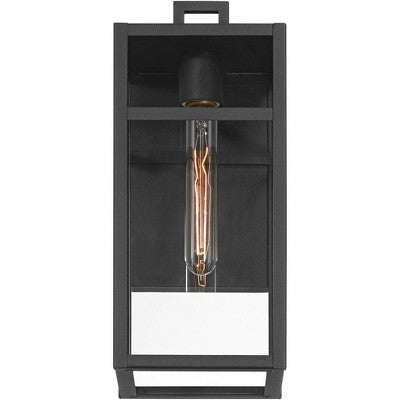 John Timberland San Lucas 14 1/2" High Modern Outdoor Wall Light Fixture Mount Porch House Set Of 2 Weatherproof Sand Black Metal Clear Glass Shade