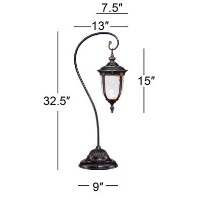  John Timberland Bellagio 32 1/2"H Bronze LED Landscape Path Lights Set Of 2